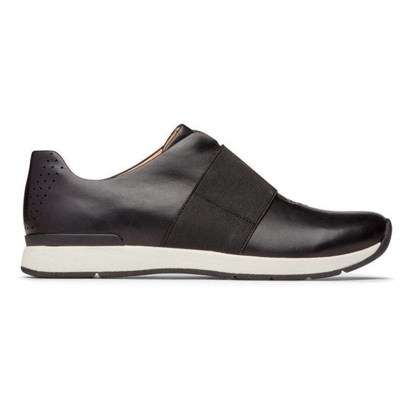Vionic Cosmic Codie Casual Sneaker Black Size 7 Leather‎ Comfort Shoe Orthopedic - Picture 2 of 16